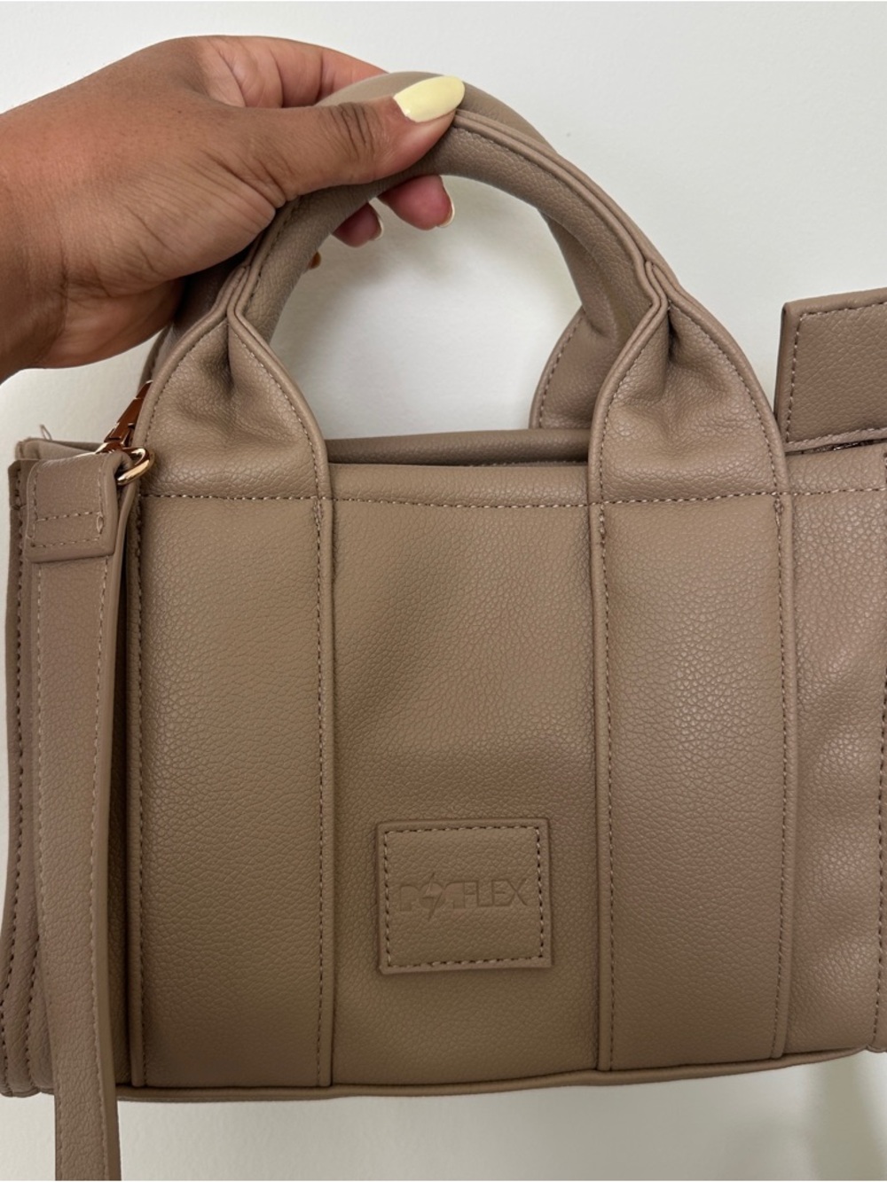 Popflex Leather Mini Tote Bag - Picture 2 of 5